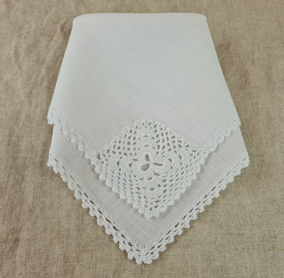 Irish lace store handkerchief