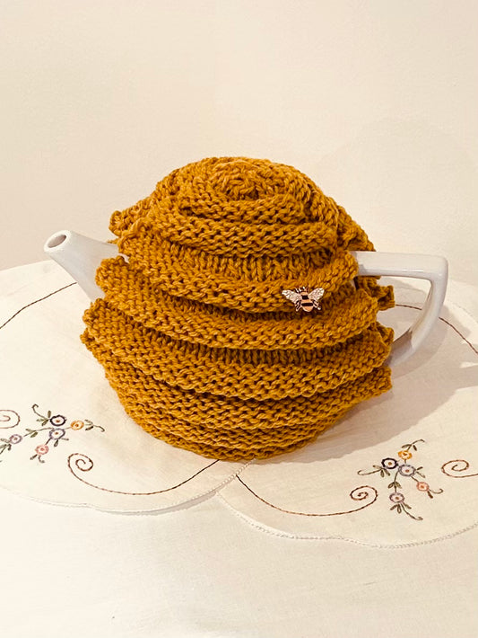 Hand Knit Irish Tea Cosy - "Beehive"