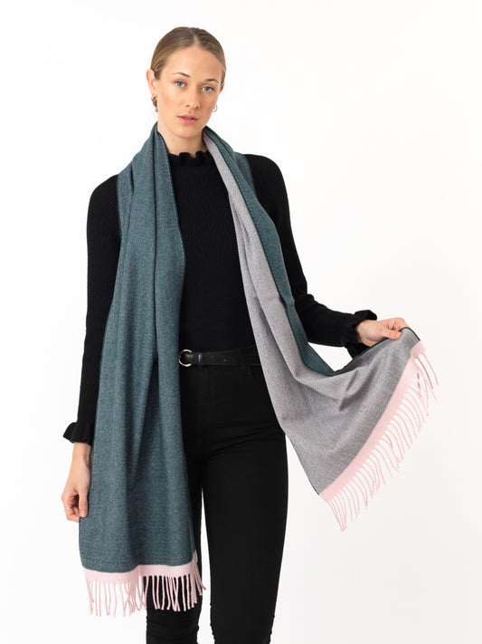 McNutt Cashmere/Lambswool Wrap - Alpine