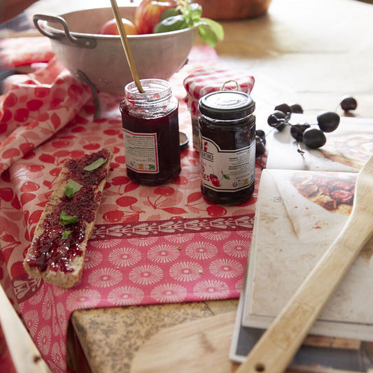 Le Jacquard Francais Tea Towel "Cerises" Red