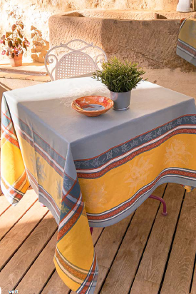 L'Ensoleillade Jacquard Tablecloth: "Citrus"