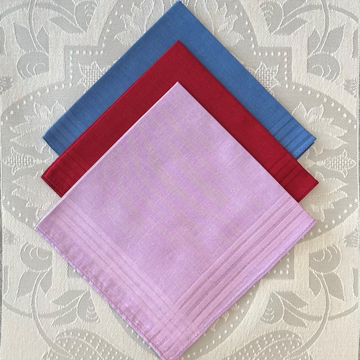 Handkerchief Ladies - Cotton Dyed Satin Borders