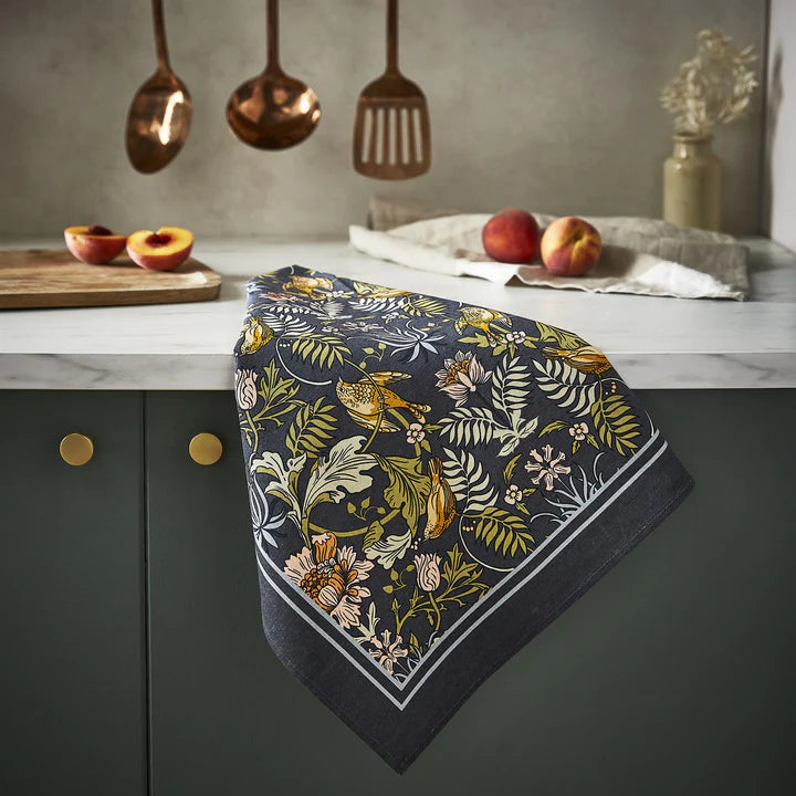 Tea Towel "Finch & Flower"