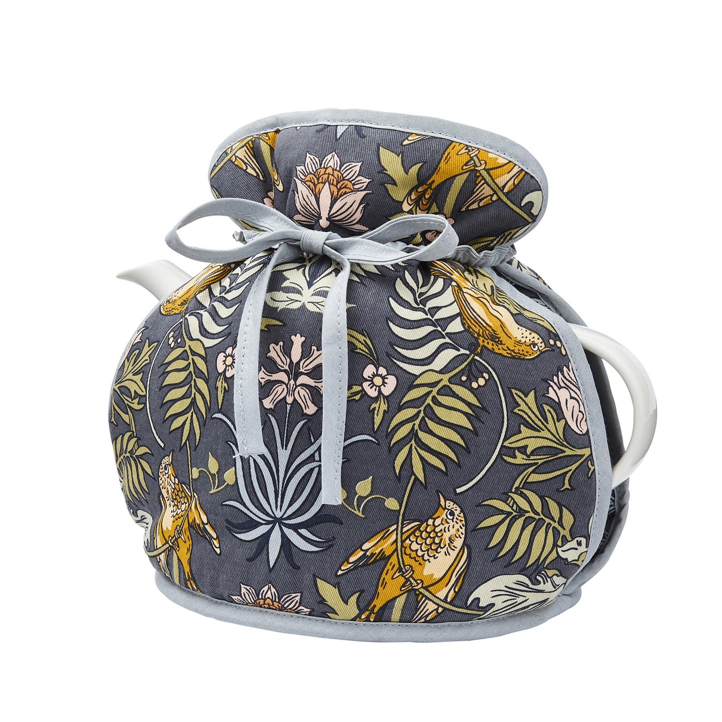 Tea Cosy Muff "Finch & Flower"