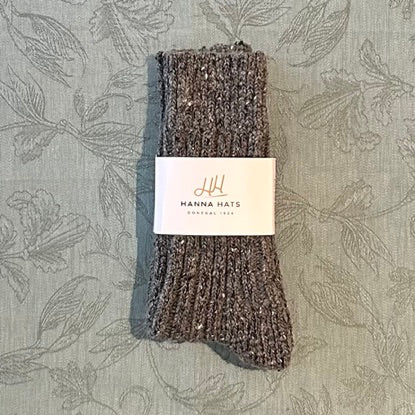 Donegal Irish Wool Socks - Grey