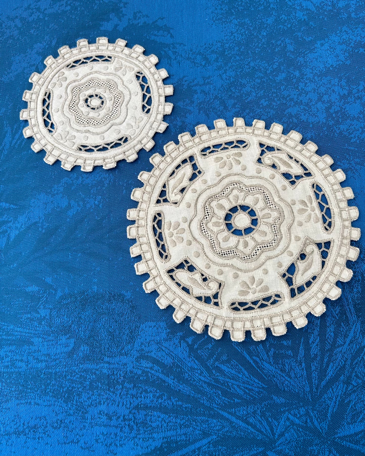 Flywheel Linen Doily - Ecru