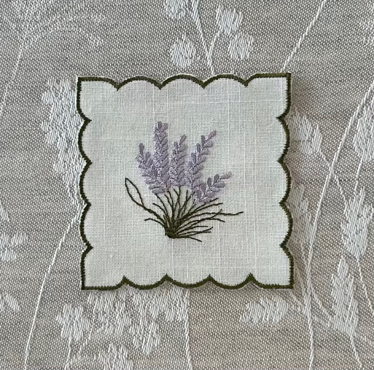 Kinsale Linen Blend Lavender Cocktail Mats / Coasters