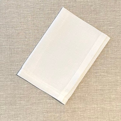 Handkerchief Men's - White Linen Hemstitch