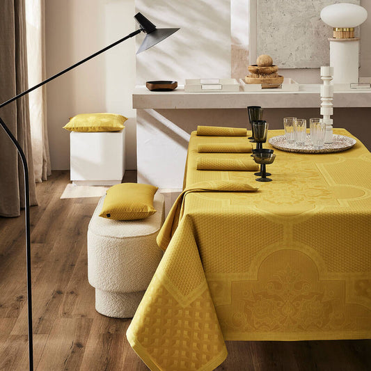 Le Jacquard Francais Tablecloth "Palais Venetien" Yellow