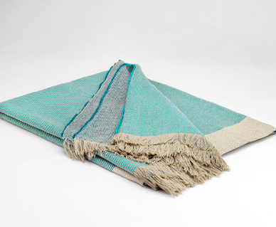 McNutt Chunky Linen Throw "Porto"