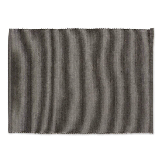 Cotton Ribbed Placemats - Slate Grey