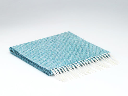 McNutt Lambswool Scarf - Spotted Turquoise