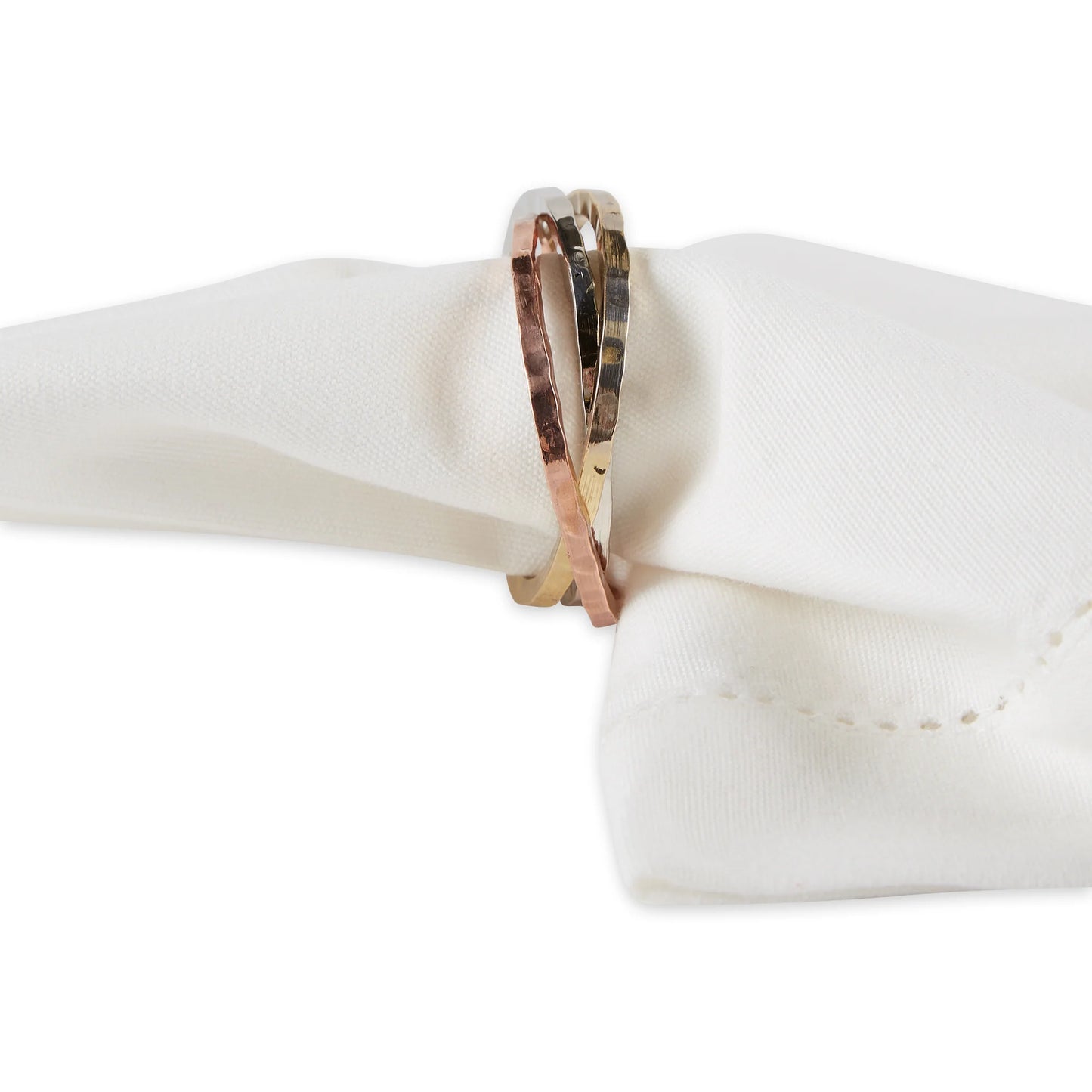 Napkin Rings - Metallic Tri Rings