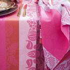 Le Jacquard Francais Tablecloth "Mumbai" Pink