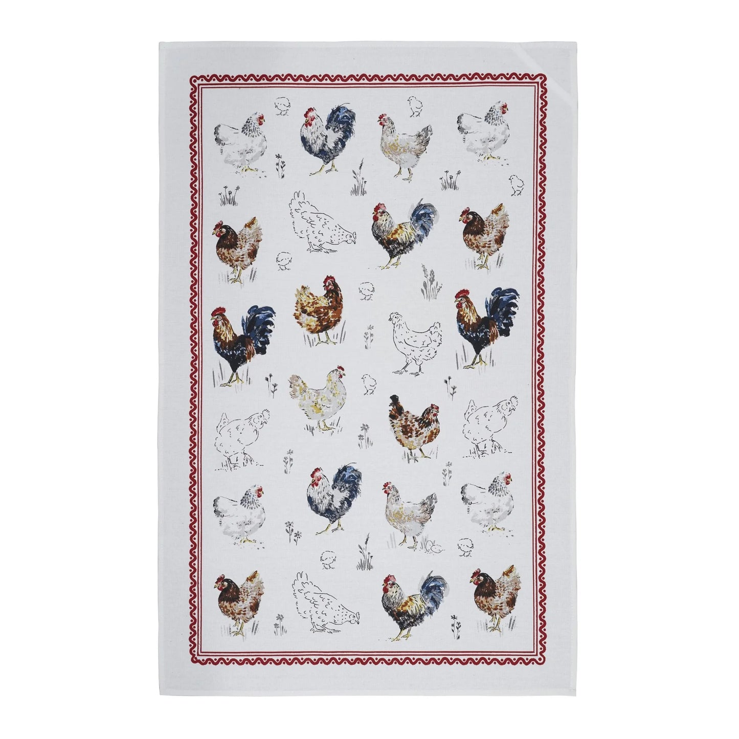 Tea Towel "Farm Birds"